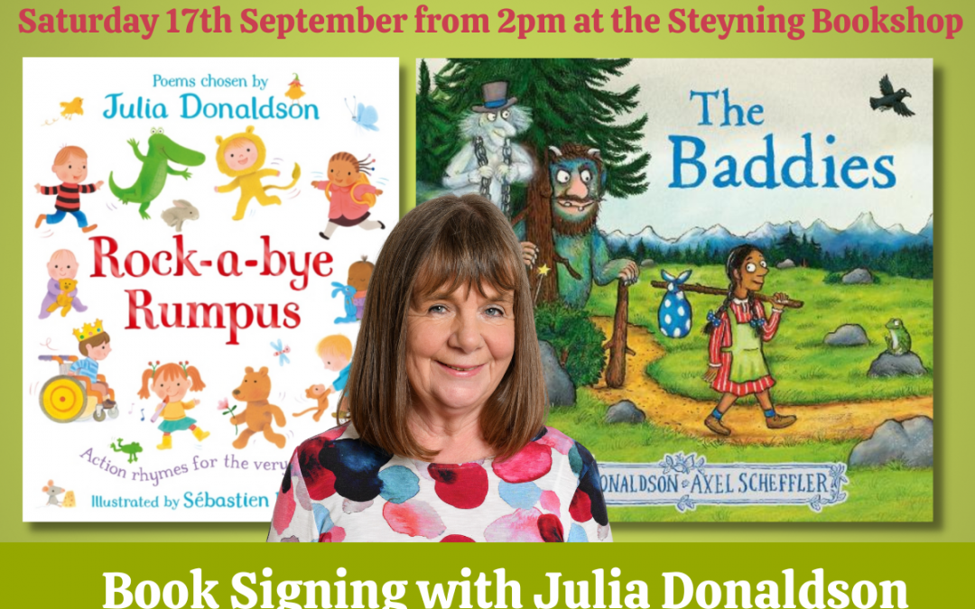 Book Signing with Julia Donaldson – The Baddies & Rock a Bye Rumpus