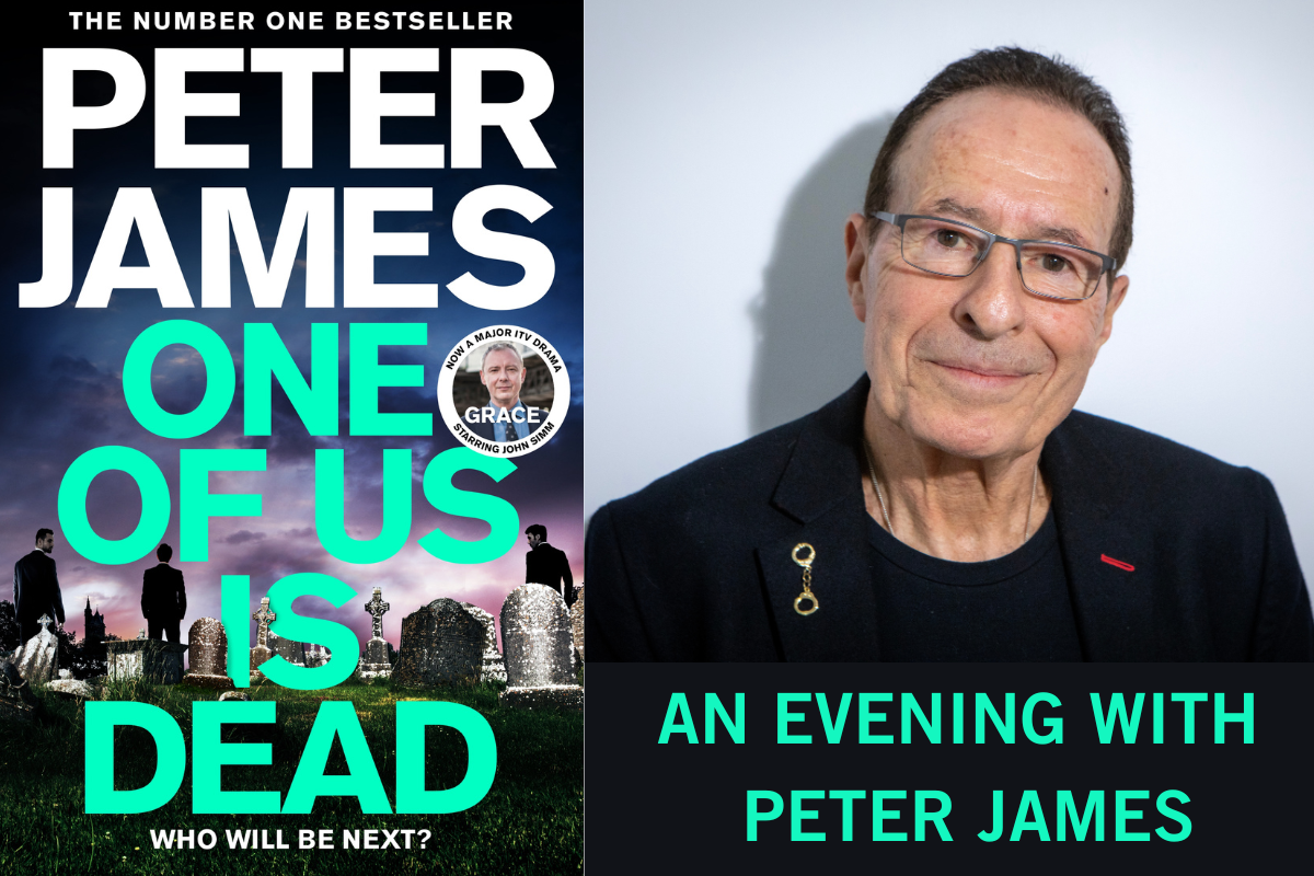 An Evening with PETER JAMES for ‘One of Us is Dead’