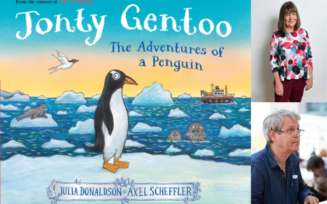 BOOK LAUNCH EVENT for JONTY GENTOO with JULIA DONALDSON & AXEL SCHEFFLER