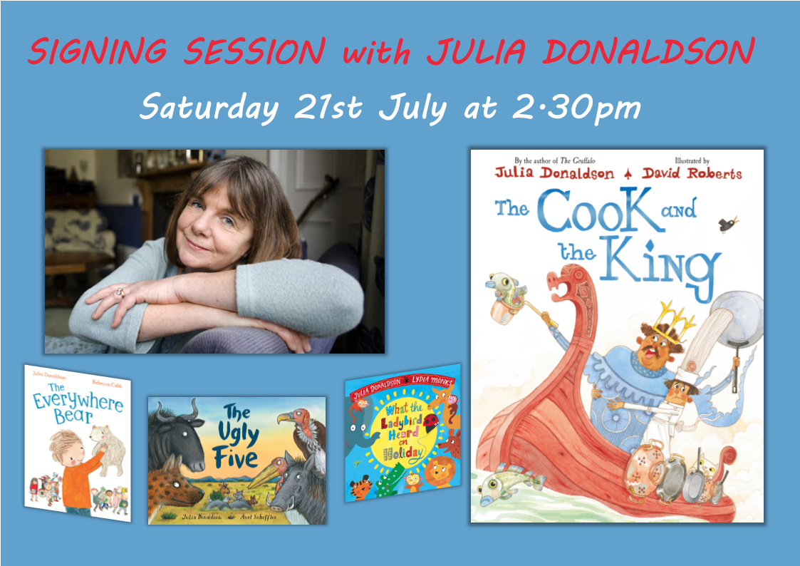 The Cook and the King Julia Donaldson Signing