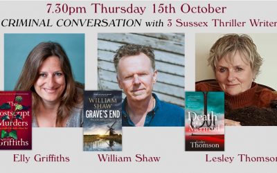A Criminal Conversation with Elly Griffiths, William Shaw & Lesley Thomson