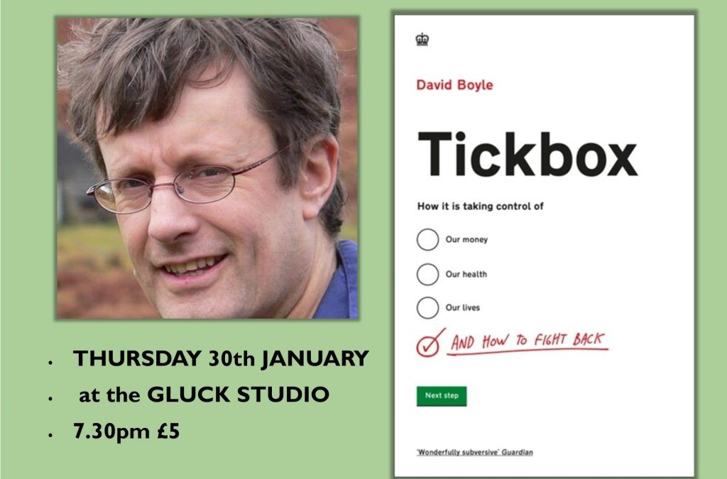 ‘TickBox’ with David Boyle